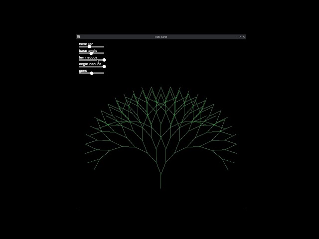 Fractal Tree Generator in Raylib