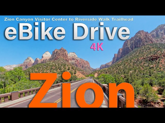 Zion National Park e-Bike Drive 4K V.2