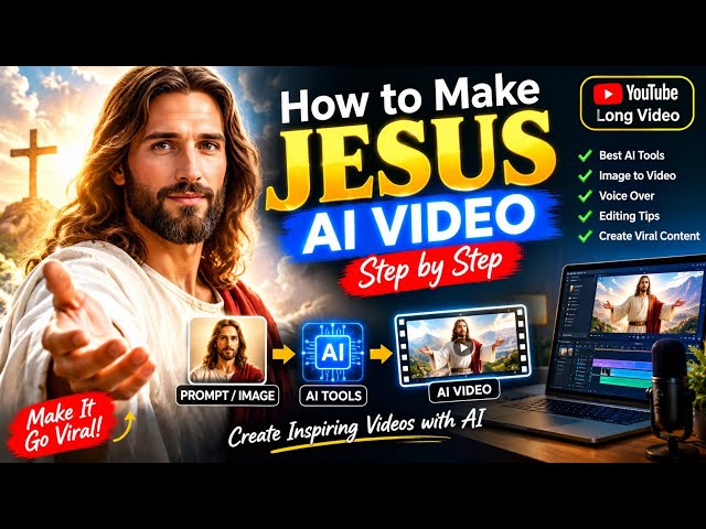 Create Amazing Jesus AI Videos in Minutes | Easy AI Tutorial #ai #jesus 