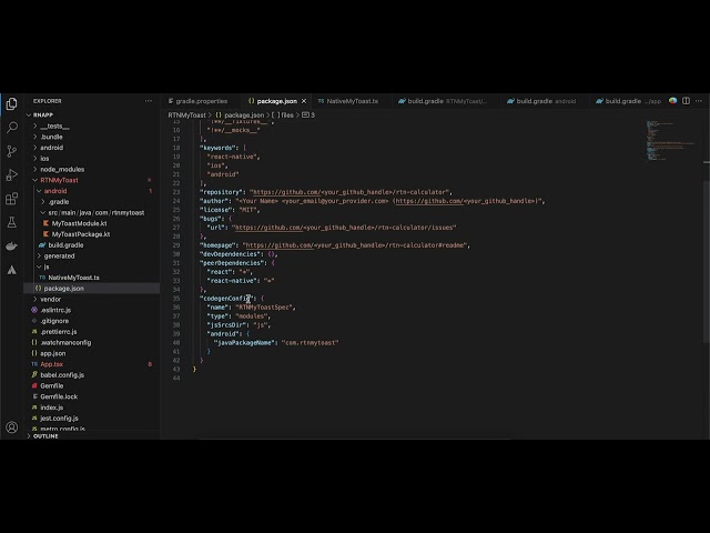 Display native toast message in react native's new architecture without third party lib