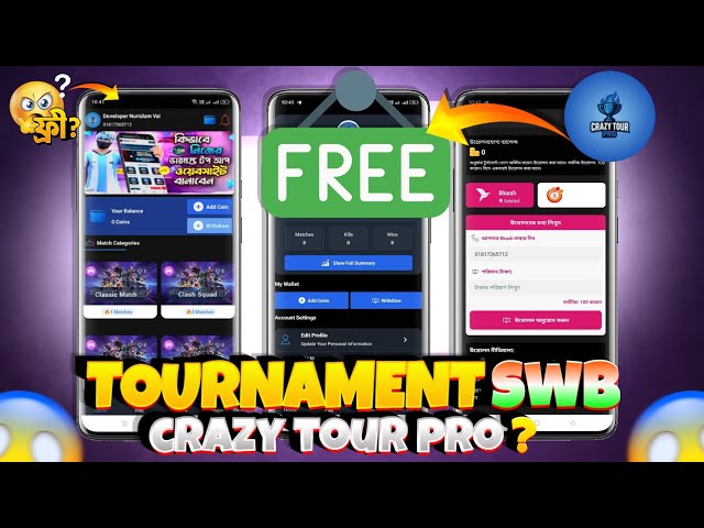 New Crazy Tour Pro Tournament App Project | Swb  File | Sketchware Pro