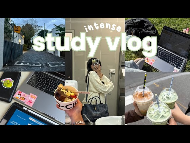 STUDY VLOG 🙇‍♀️📚 preparing for exams, cramming assignments & review sessions