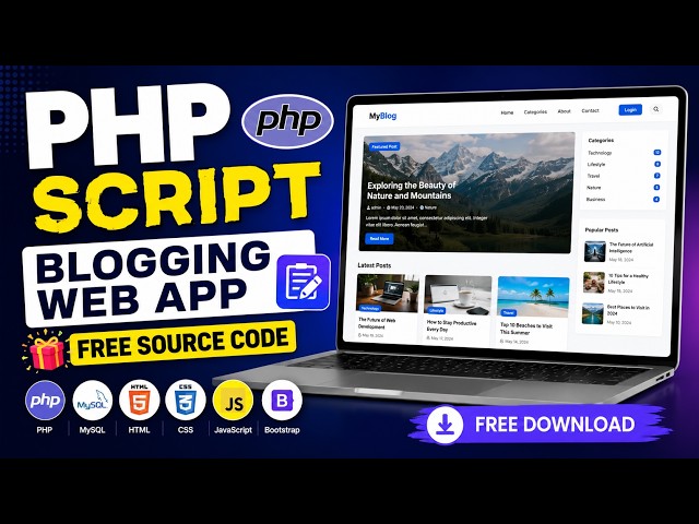 Build a Blogging Website in PHP | Free Source Code | Script Hive