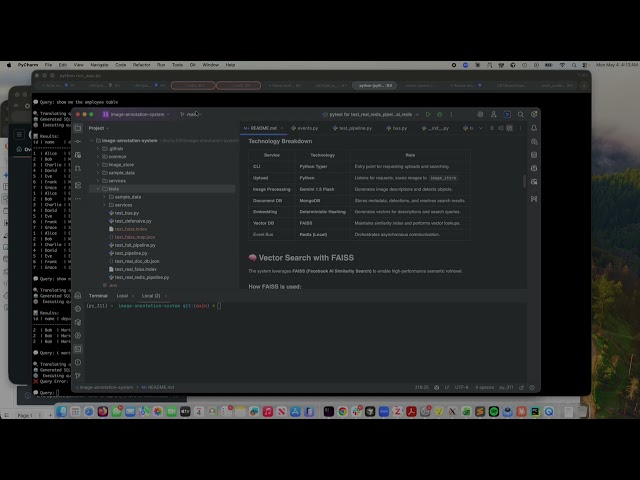 Database queries with an LLM