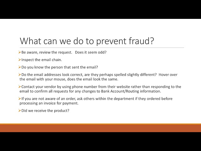 Fraud Prevention Training