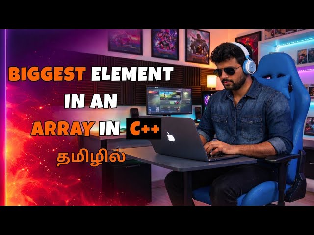 Finding Biggest or Smallest Element in an Array in C++ in Tamil |  Interview Questions Series 2026