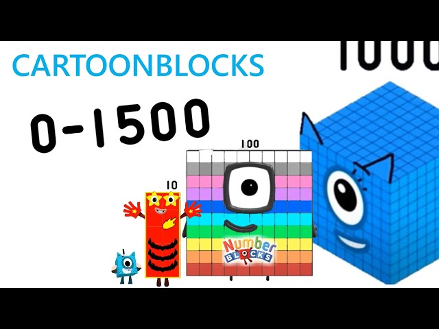 Numberblocks but it's Cartoonblocks 0 to 1500