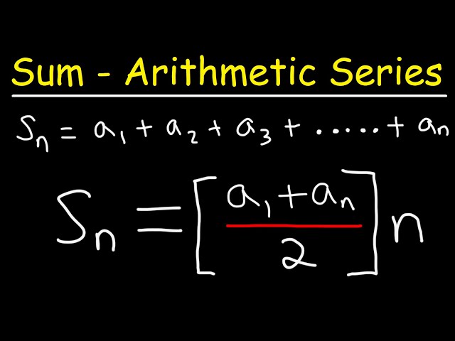 How To Derive The Formula For The Sum of an Arithmetic Series