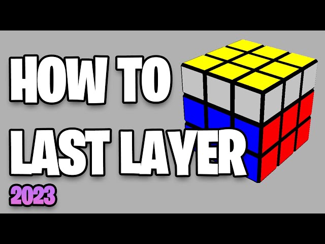 How to Solve a 3x3x3 Rubik's Cube  Easiest Tutorial Last Layer