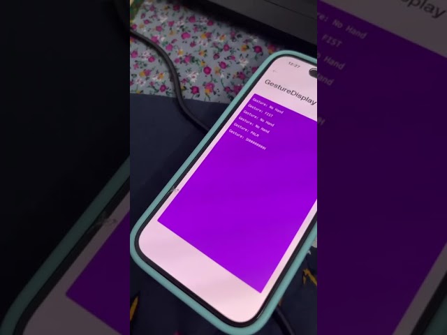 Real-Time Hand Gesture Recognition System Using MediaPipe, Python & ESP8266 | Mini Project