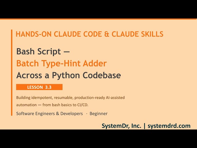How I Automated Python Type Hints Across an Entire Codebase Using Claude Code CLI (Bash + CI/CD)