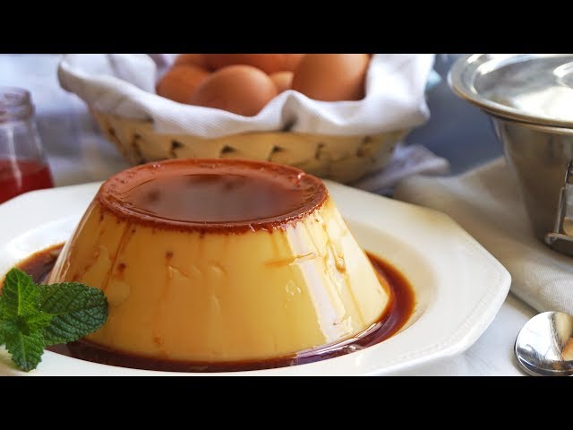 Quick and easy egg flan (only 3 ingredients)
