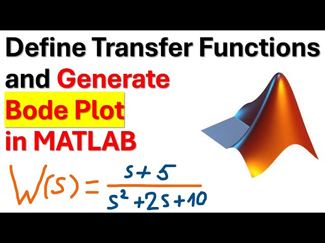 How to Define Transfer Functions and Generate Bode Plot in MATLAB - Control Engineering Tutorial