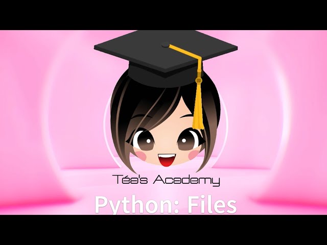 Python for Kids, Class 8: File Input/Output