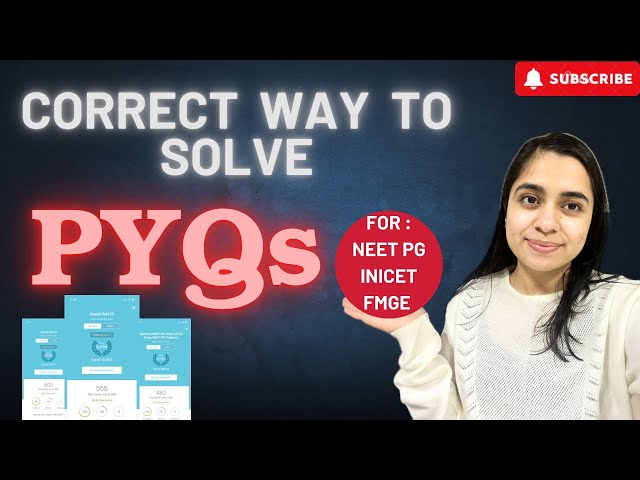 Correct way to solve PYQs #neet2025 #inicet #fmge