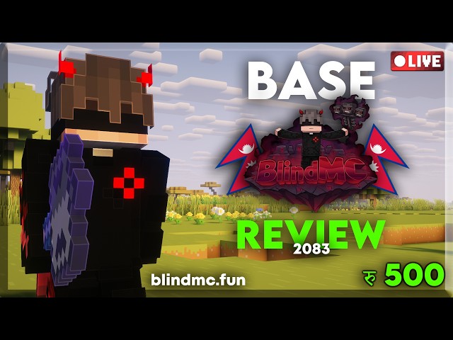 [🔴NEPALI] Rs.500 Base Review Event In The Best Nepali Minecraft Server || BlindMC