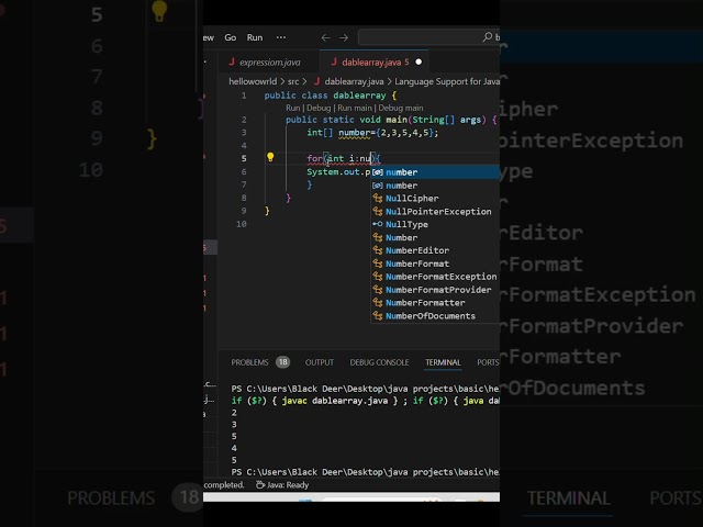 For Each loop in java #coding #learncodingeasily #javacoding #programming #learncoding #javalanguage