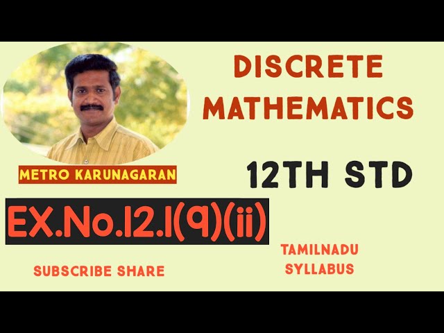 12th Std Maths Ex.12.1(9)(ii) Let M={(x x)}: R-{0} and let * be the matrix mul. Identity, inverse