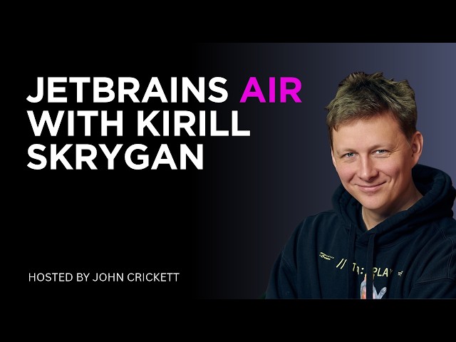 Interviewing Kirill Skrygan at the JetBrains Air launch event.