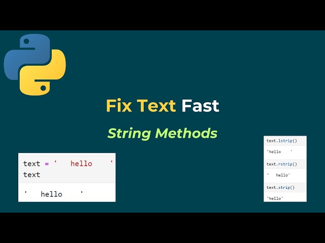 String Methods in Python Explained | Most Useful Methods | Strings in Python - Part 3