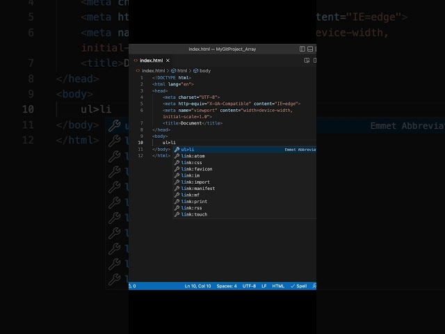 Code Fast with Emmet in VS Code!