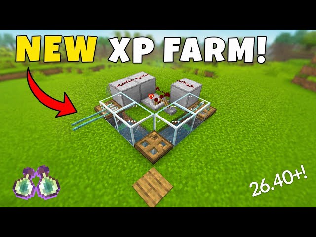 NEW XP FARM! 🔥 Minecraft Bedrock  26 40+!