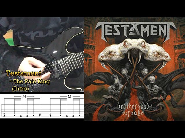 TESTAMENT - The Pale King - Intro (Cover by Kosuke) with TAB