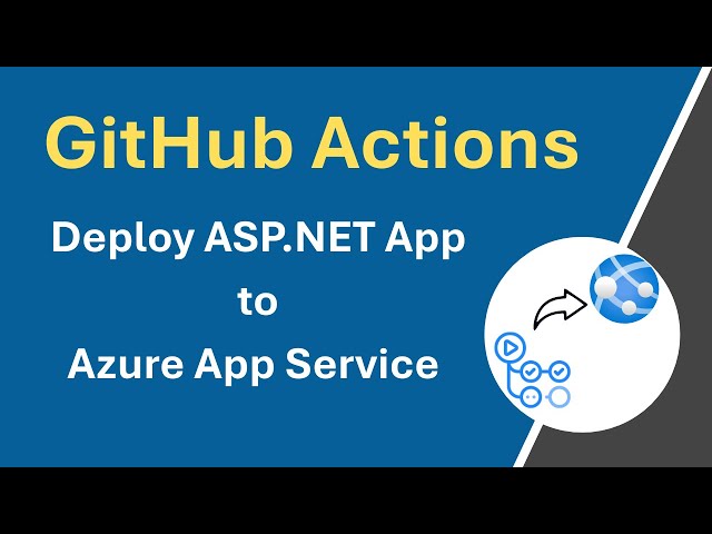 Deploy ASP NET Core App to Azure App Service using GitHub Actions