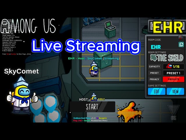 Among Us EHR Mods Chill & Hangout Gameplay 112 (Commentary)