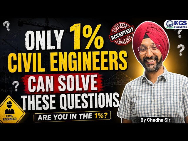 Civil Engineering Important Ques Only 1% Can Solve These | SSC, RRB JE, JE/AE & All State JE Exam