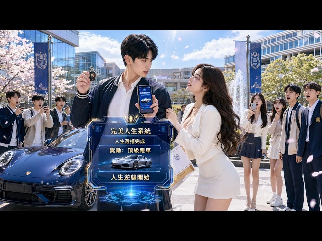黑絲美艷校花撞倒窮小夥竟主動倒貼求嫁，原來小夥竟是重生者，綁定神級系統讓校花瘋狂愛上，當晚獻出自己的身體滿足小夥讓小夥第二天下不了床