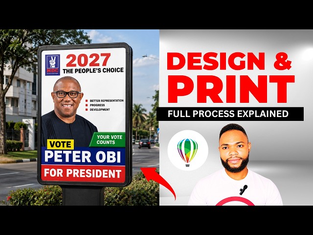 How to Design & Print a Professional Poster That Feels Like You're Cheating |CorelDRAW 2024 Tutorial