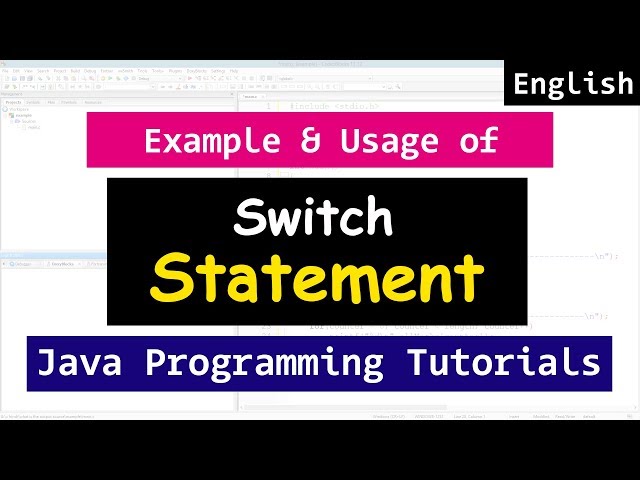 Switch Statement in Java Programming Video Tutorials For Beginners