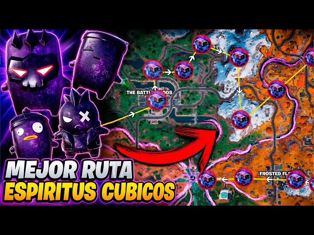 NEW BEST ROUTE TO GET CUBE SPIRITS IN FORTNITE 17 CHESTS