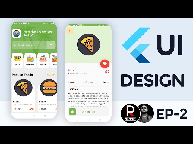Flutter UI Design Series | Episode 2 | Flutter UI Design Tutorial - Speed Code