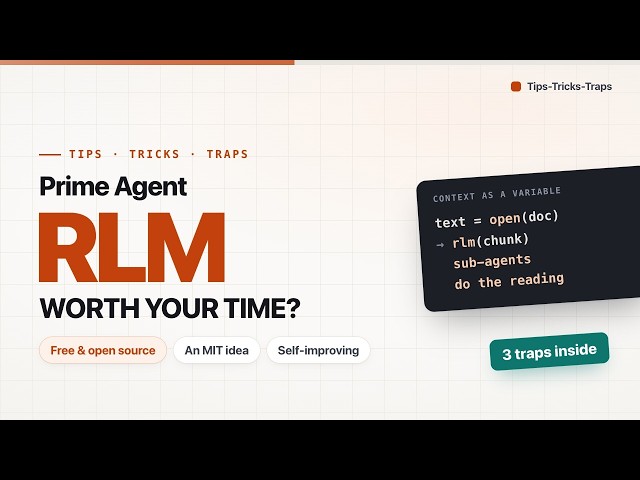 Prime Agent & RLM Explained: Worth Your Time?