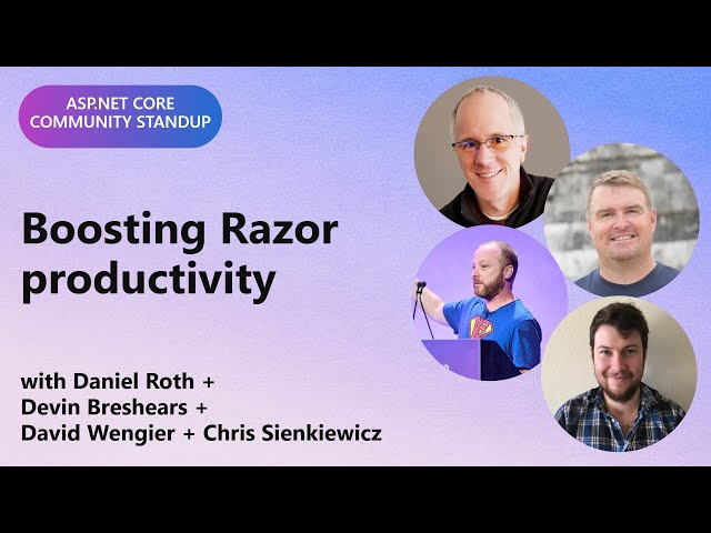 ASP.NET Community Standup: Boosting Razor productivity
