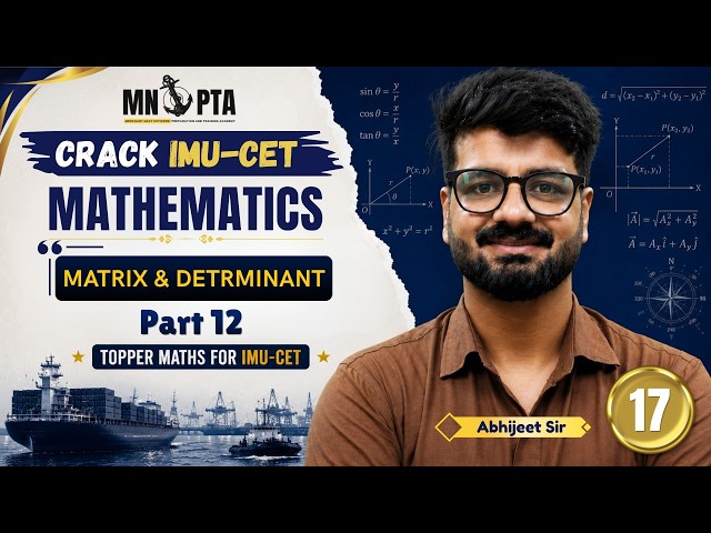 IMU CET 2027 Matrix and Determinant Part 12 | Homogeneous & Non-Homogeneous System | Cramer's Rule