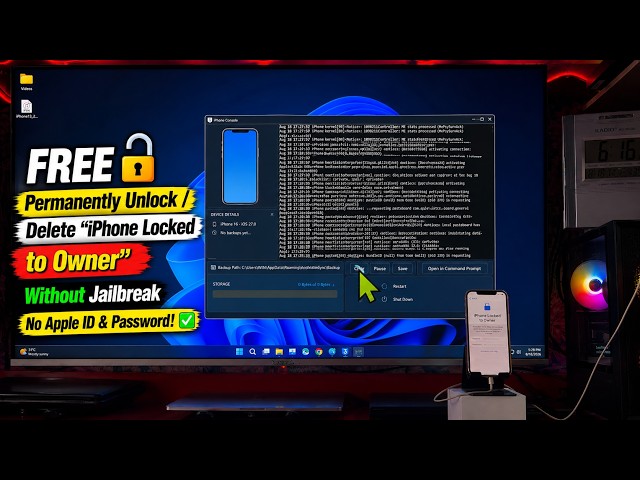 FREE🔓Permanently Erase/Unlock “iPhone Locked to Owner” Without Jailbreak (No Apple ID or Password!)✅