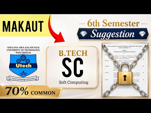 Soft Computing 6th Semester suggestion MAKAUT