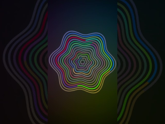 Hexagonal Colored Rings #video #art #calming #python