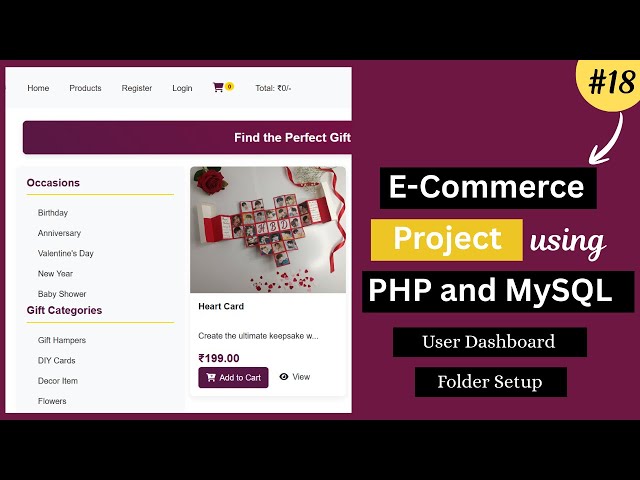 E-Commerce Website Project Using PHP & MySQL | Admin & User Panel | User Folder Setup -18