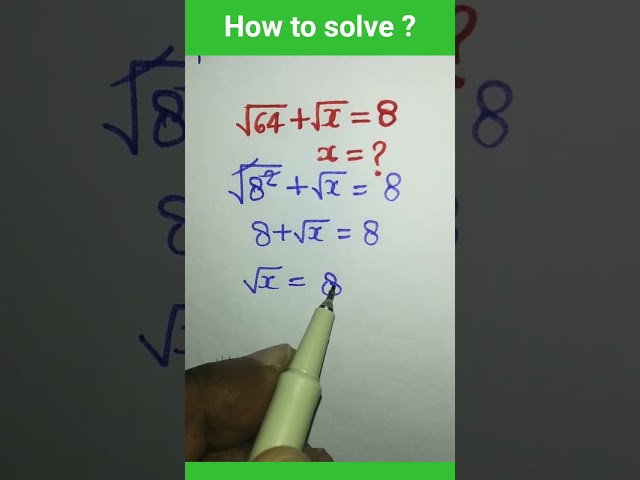 Addition Square Root #maths #shorts