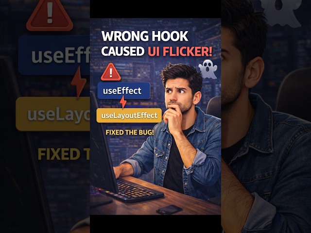 The useEffect Mistake Failing Interviews #react #coding #javascript #reacthooks #shortsfeed
