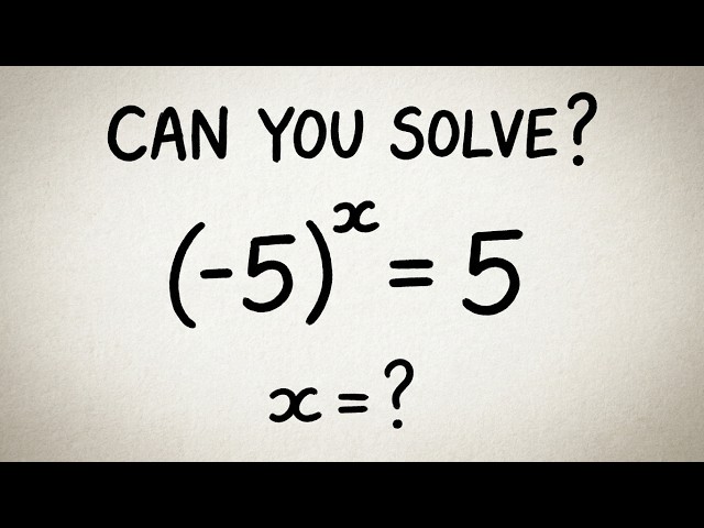 Challenging Exponential Equation