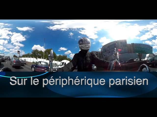 Moto sur le périphérique Parisien (Kodak PIXPRO SP360 + FCP + PYTHON)