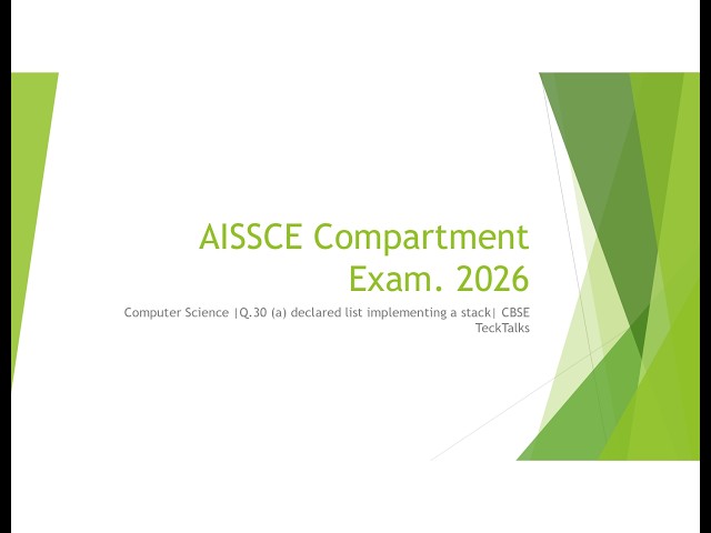 PYQ CBSE  2026| Stack Using List | Push & Pop | UDF| CBSE class XII Computer Science |CBSE TeckTalks