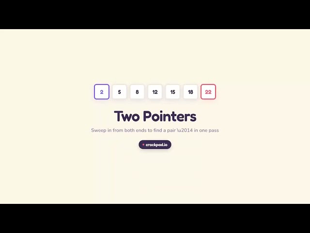 Two pointers Explained in One-Minute