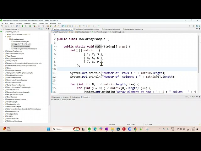 #26.5 Understanding 2D Arrays in Java | Memory Storage, Access, and Use Cases