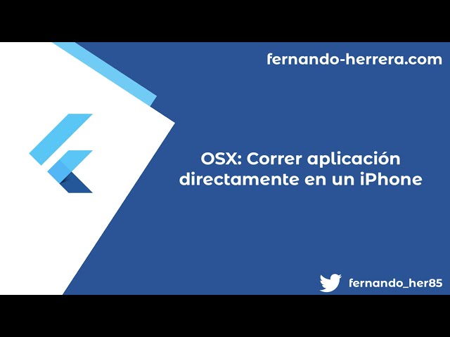 04- OSX: Run application directly on an iPhone